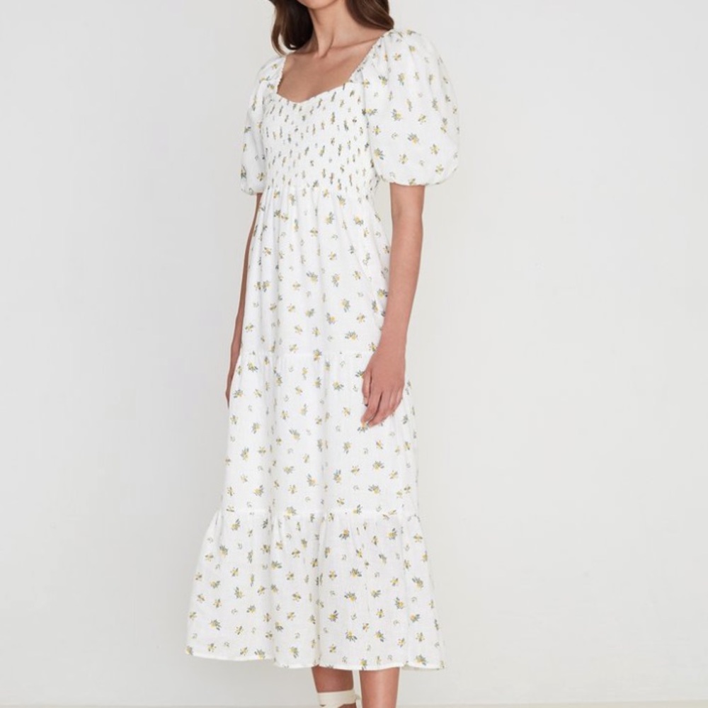 Gianna Midi Dress in Carrie Floral Print